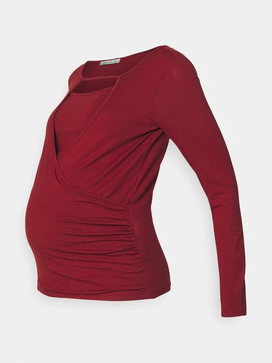 Zdjęcie produktu Bluzka z długim rękawem Anna Field MAMA By Zalando bordowy