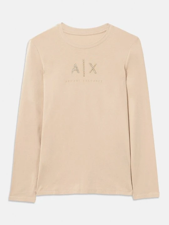 Zdjęcie produktu Bluzka z długim rękawem Armani Exchange srebrny