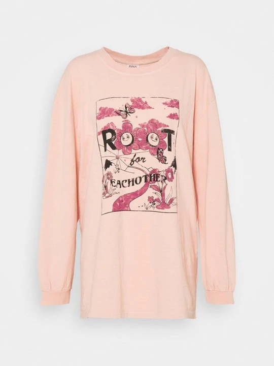 Zdjęcie produktu Bluzka z długim rękawem BDG Urban Outfitters jasnoróżowy