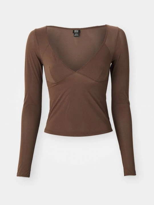 Zdjęcie produktu Bluzka z długim rękawem BDG Urban Outfitters brązowy