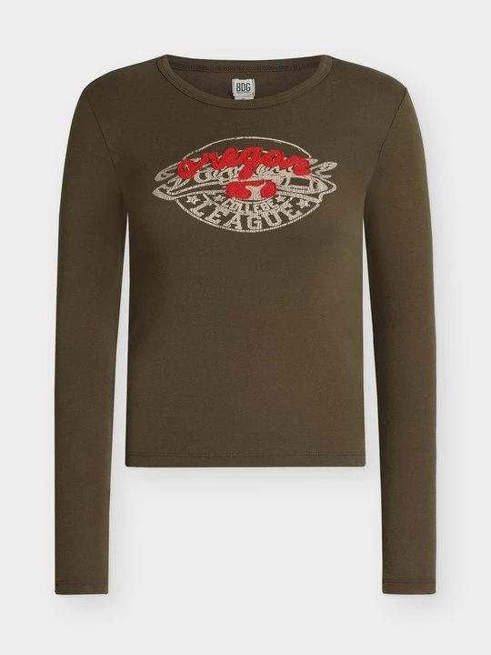 Zdjęcie produktu Bluzka z długim rękawem BDG Urban Outfitters brązowy