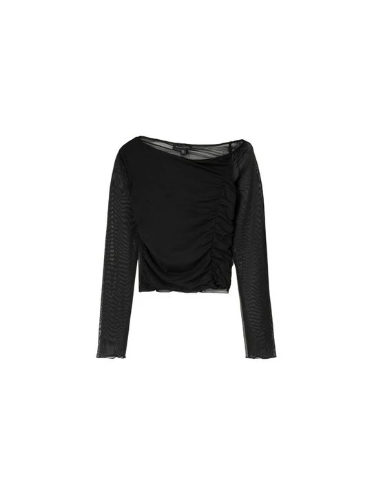Zdjęcie produktu Bluzka z długim rękawem Bershka czarny