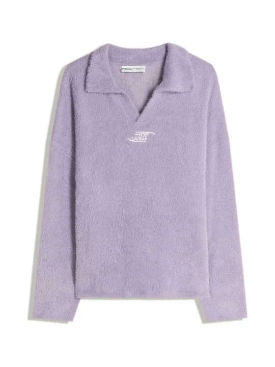 Zdjęcie produktu Bluzka z długim rękawem Bershka mauve