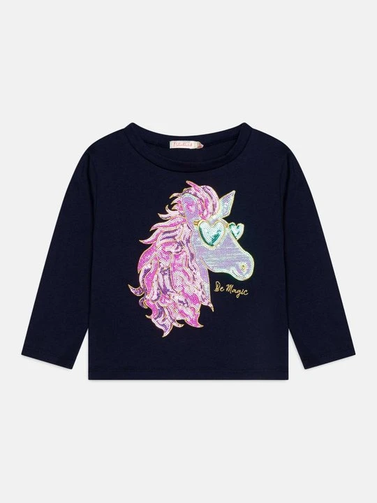 Zdjęcie produktu Bluzka z długim rękawem Billieblush granatowy