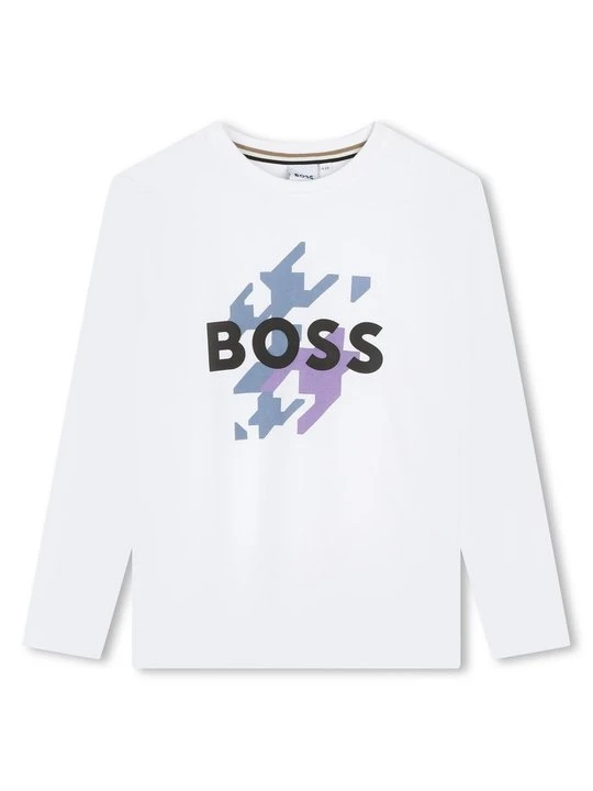 Zdjęcie produktu Bluzka z długim rękawem Boss biały