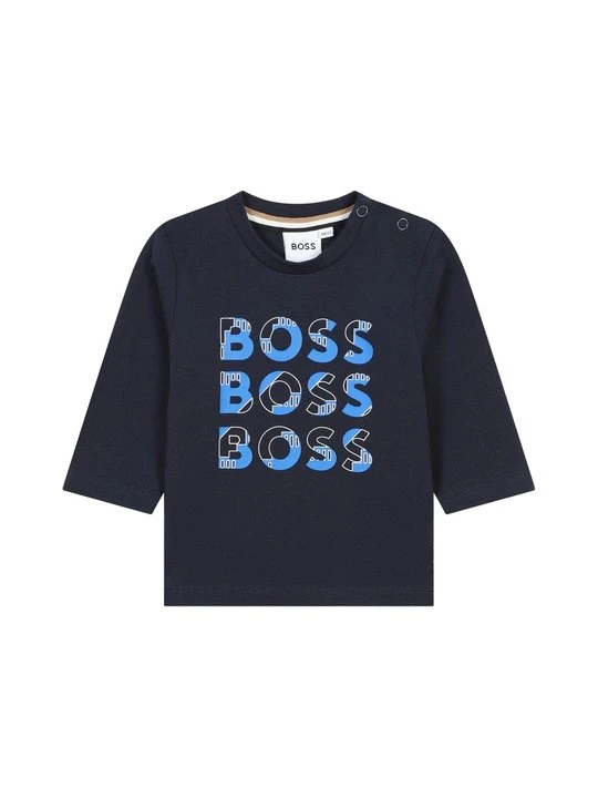 Zdjęcie produktu Bluzka z długim rękawem Boss niebieski
