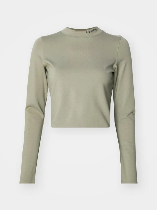 Zdjęcie produktu Bluzka z długim rękawem Calvin Klein Jeans khaki