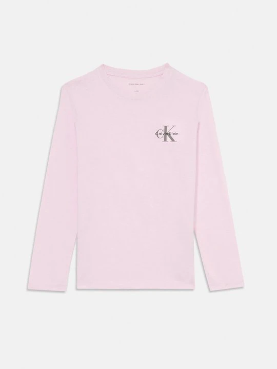 Zdjęcie produktu Bluzka z długim rękawem Calvin Klein Jeans liliowy