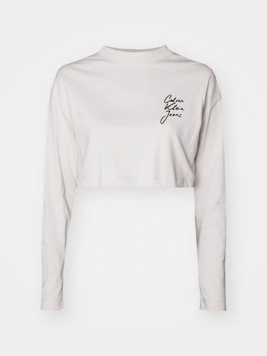 Zdjęcie produktu Bluzka z długim rękawem Calvin Klein Jeans piaskowy