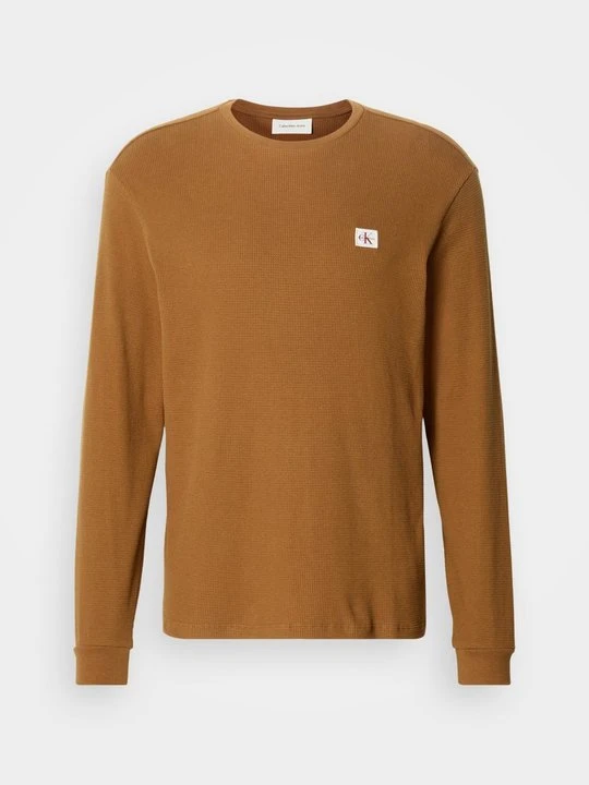 Zdjęcie produktu Bluzka z długim rękawem Calvin Klein Jeans brąz