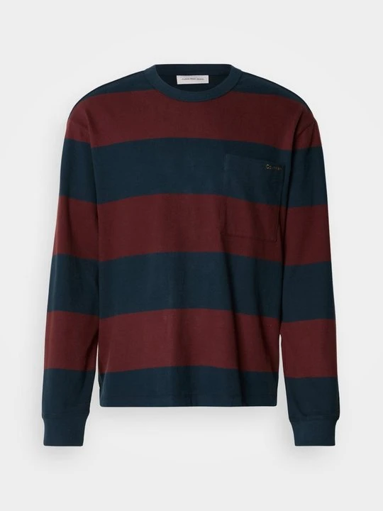 Zdjęcie produktu Bluzka z długim rękawem Calvin Klein Jeans granatowy
