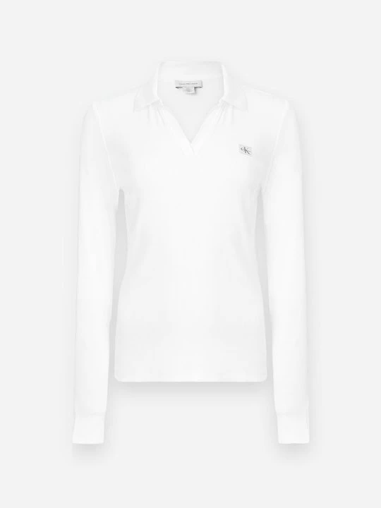 Zdjęcie produktu Bluzka z długim rękawem Calvin Klein Jeans biały