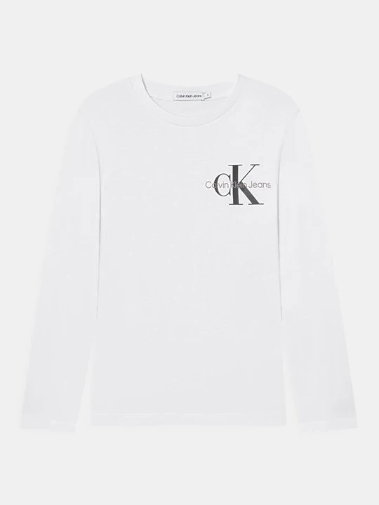 Zdjęcie produktu Bluzka z długim rękawem Calvin Klein Jeans biały