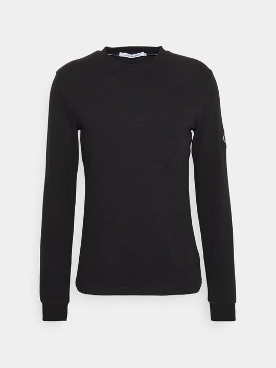 Zdjęcie produktu Bluzka z długim rękawem Calvin Klein Jeans czarny