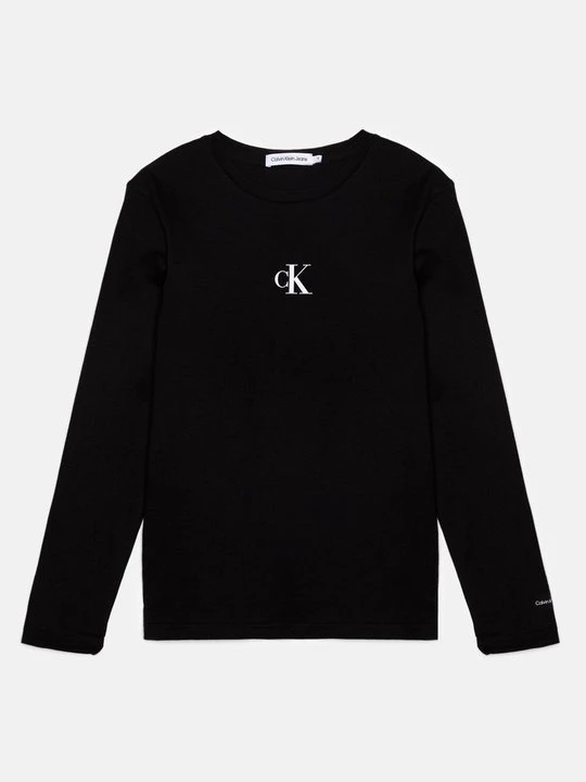 Zdjęcie produktu Bluzka z długim rękawem Calvin Klein Jeans czarny