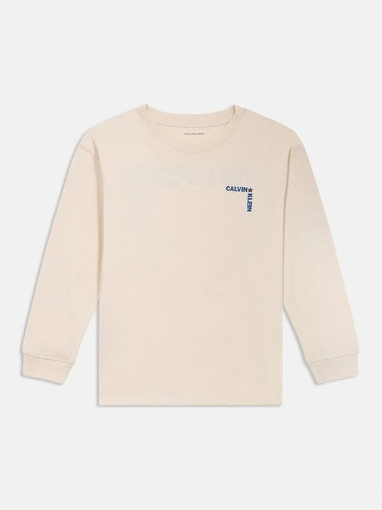 Zdjęcie produktu Bluzka z długim rękawem Calvin Klein Jeans mleczny