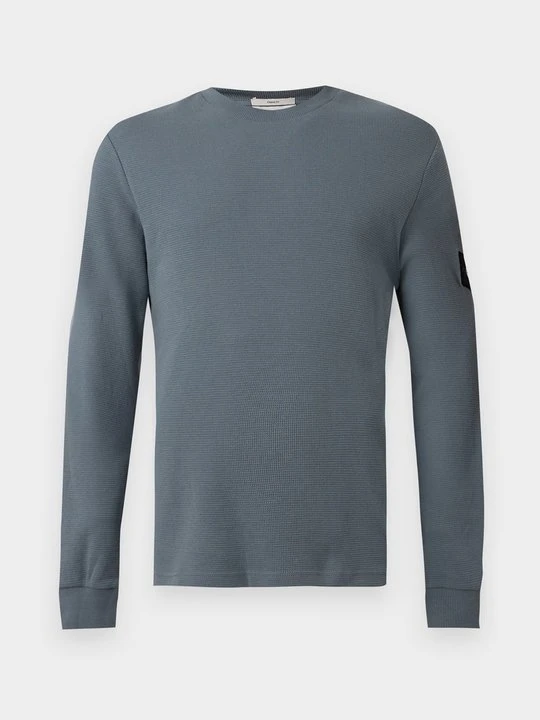 Zdjęcie produktu Bluzka z długim rękawem Calvin Klein Jeans szary melanż