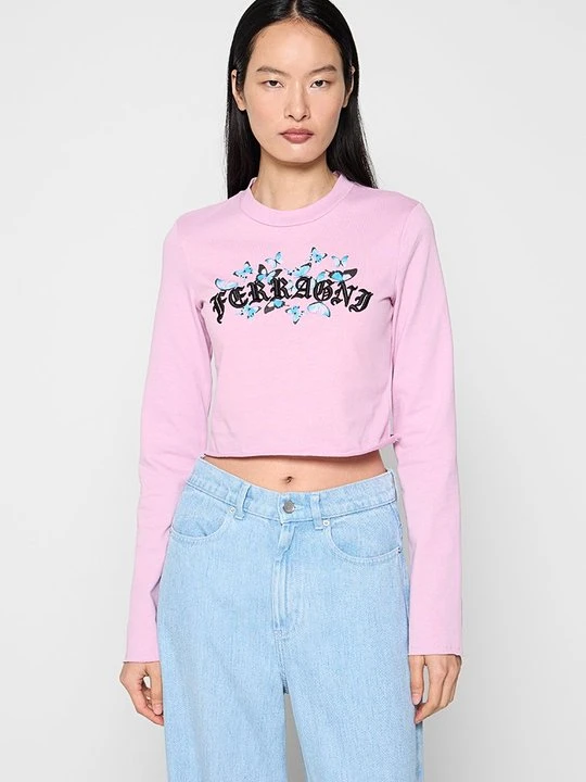 Zdjęcie produktu Bluzka z długim rękawem Chiara Ferragni mauve