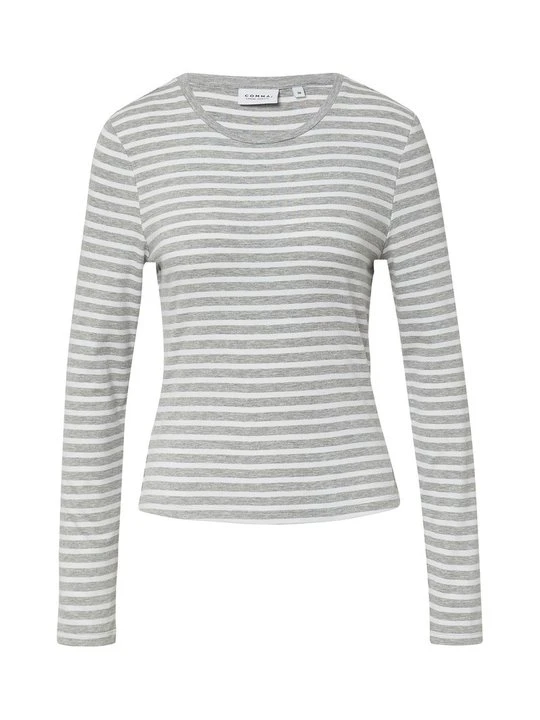 Zdjęcie produktu Bluzka z długim rękawem Comma Casual Identity szary