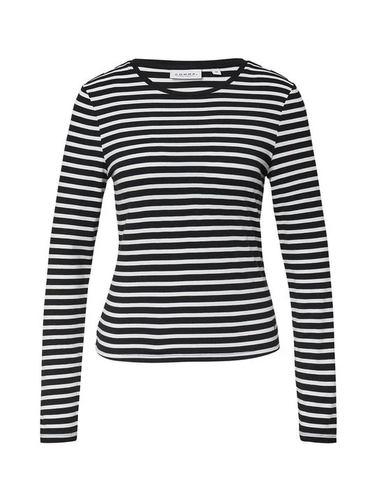 Zdjęcie produktu Bluzka z długim rękawem Comma Casual Identity czarny