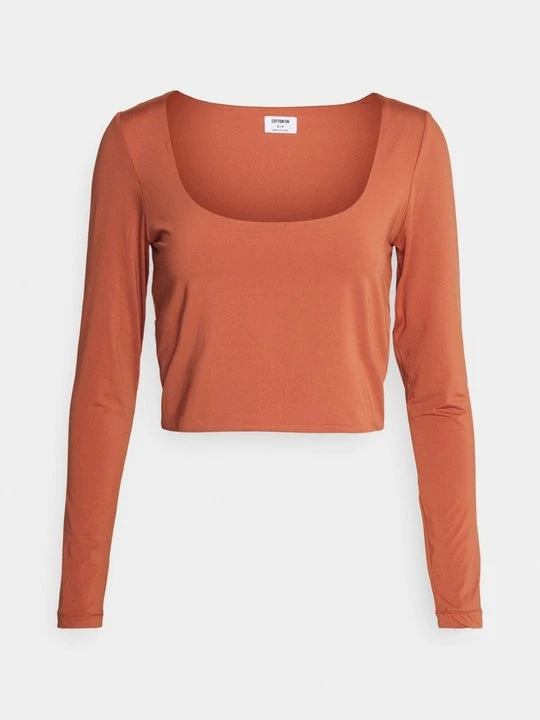 Zdjęcie produktu Bluzka z długim rękawem Cotton On brązowy