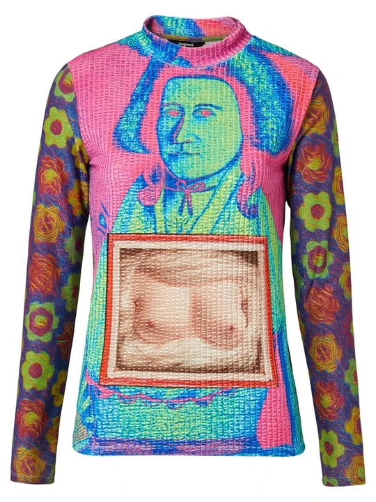 Zdjęcie produktu Bluzka z długim rękawem Desigual czerwony