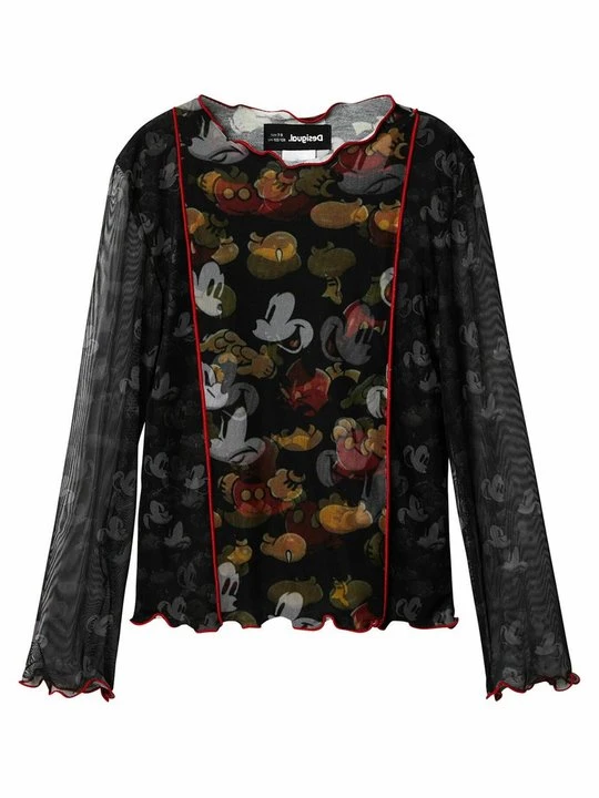 Zdjęcie produktu Bluzka z długim rękawem Desigual czarny