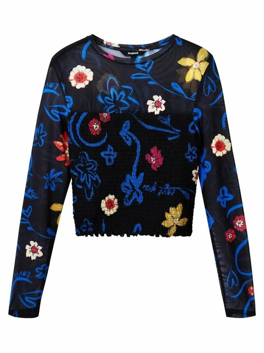 Zdjęcie produktu Bluzka z długim rękawem Desigual czarny
