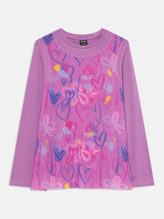 Zdjęcie produktu Bluzka z długim rękawem Desigual różowy