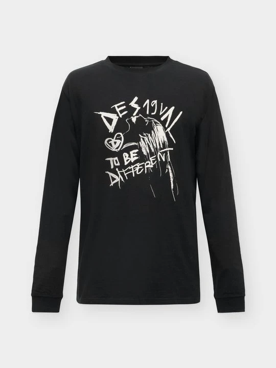 Zdjęcie produktu Bluzka z długim rękawem Desigual czarny