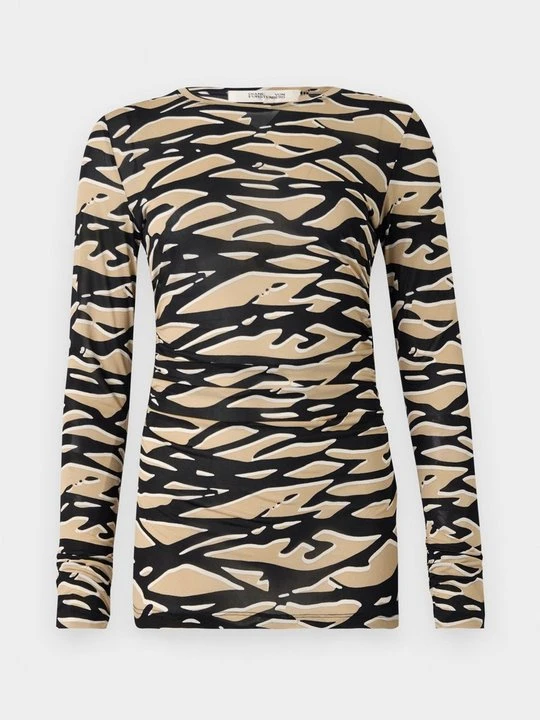 Zdjęcie produktu Bluzka z długim rękawem Diane Von Furstenberg brązowy