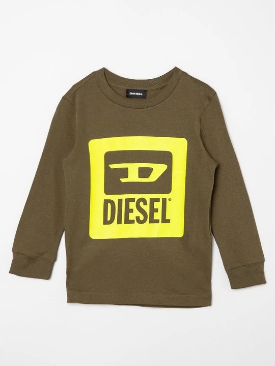 Zdjęcie produktu Bluzka z długim rękawem Diesel oliwkowy