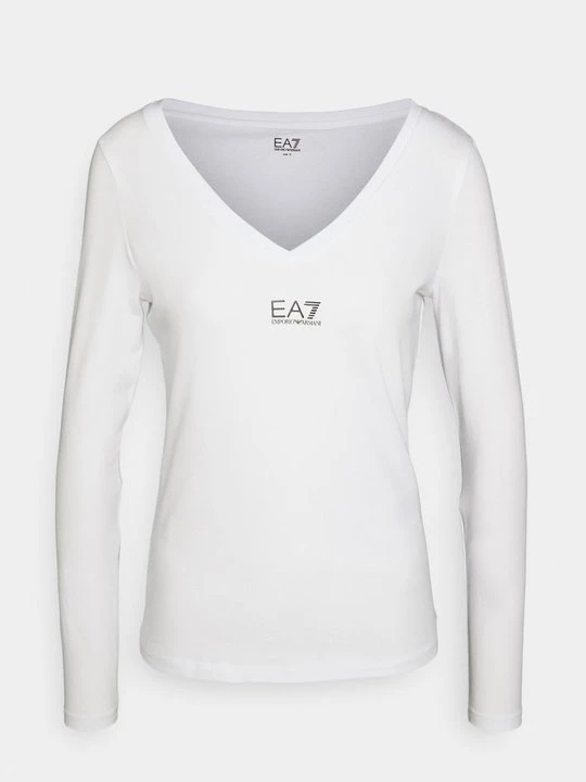 Zdjęcie produktu Bluzka z długim rękawem EA7 Emporio Armani biały