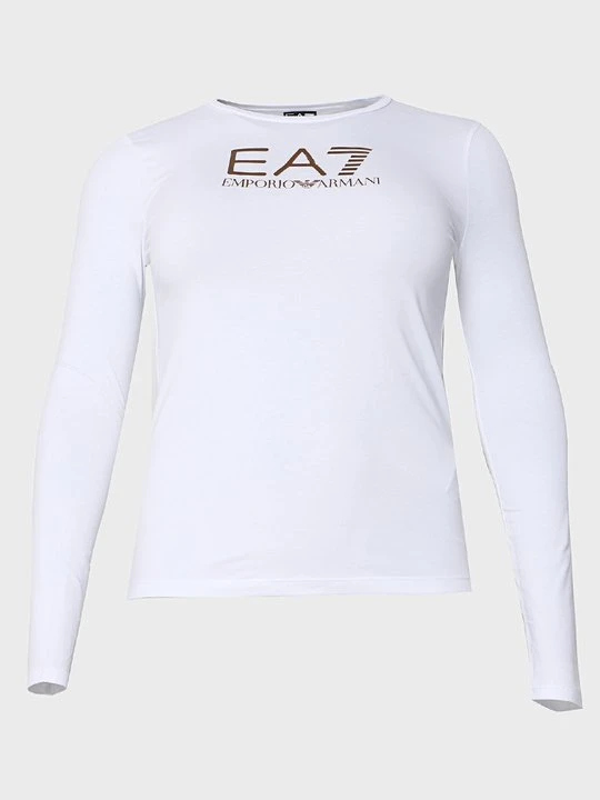 Zdjęcie produktu Bluzka z długim rękawem EA7 Emporio Armani biały