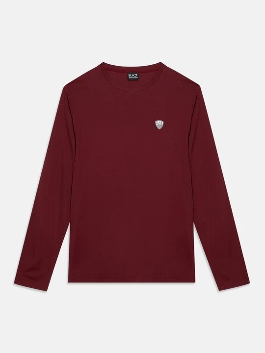 Zdjęcie produktu Bluzka z długim rękawem EA7 Emporio Armani ciemnoczerwony