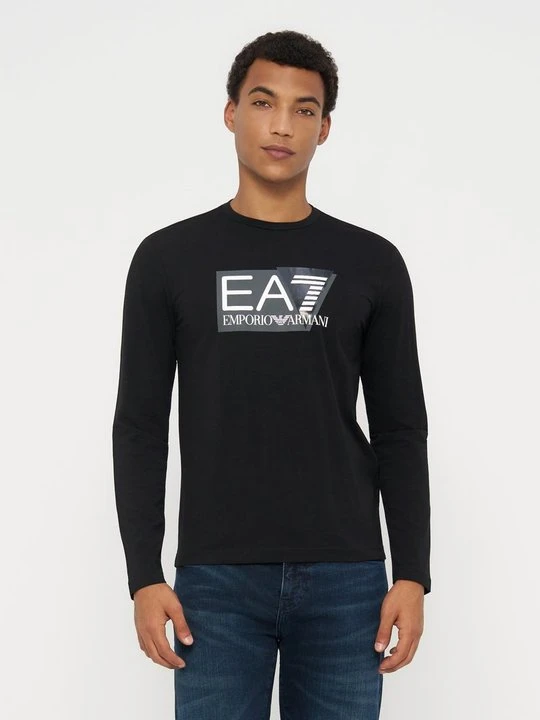 Zdjęcie produktu Bluzka z długim rękawem EA7 Emporio Armani czarny