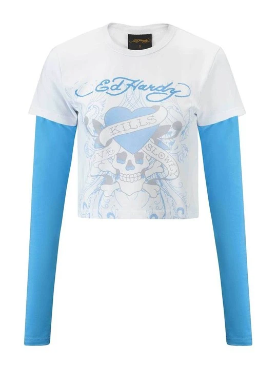 Zdjęcie produktu Bluzka z długim rękawem Ed Hardy biały