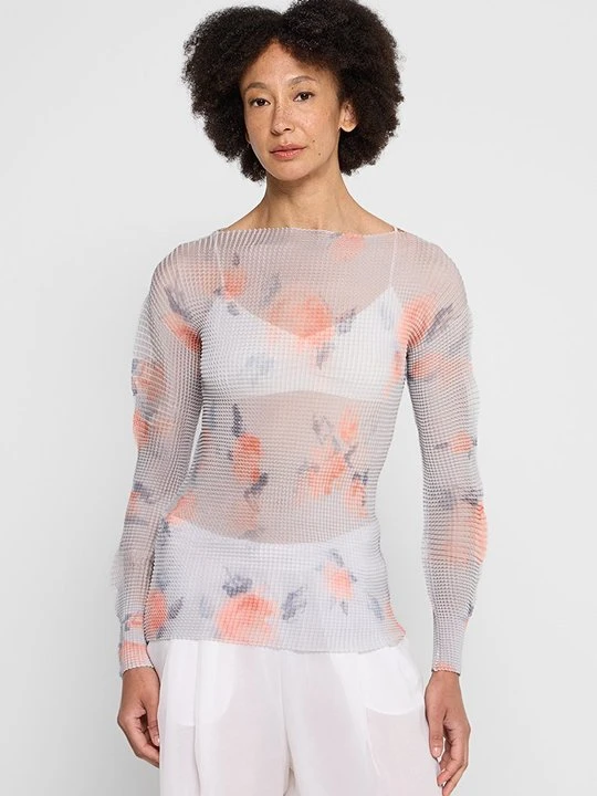 Zdjęcie produktu Bluzka z długim rękawem Emporio Armani jasnoszary