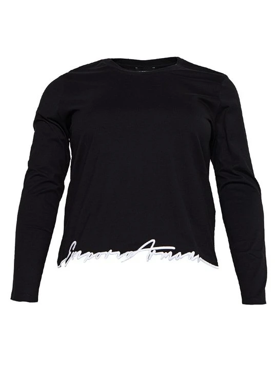 Zdjęcie produktu Bluzka z długim rękawem Emporio Armani czarny