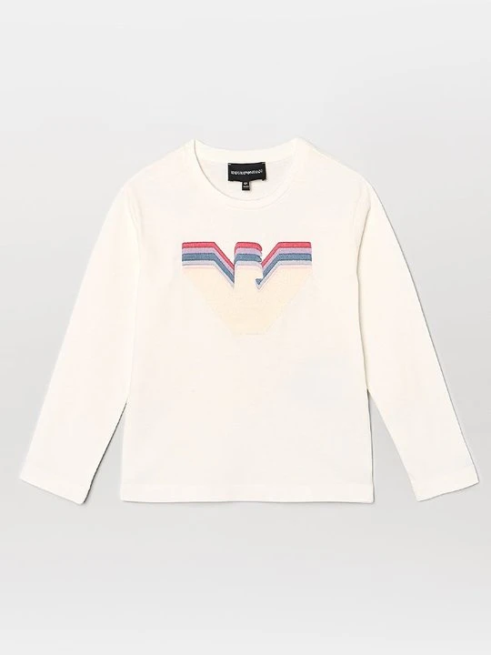 Zdjęcie produktu Bluzka z długim rękawem Emporio Armani mleczny