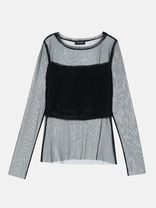 Zdjęcie produktu Bluzka z długim rękawem Even&Odd By Zalando czarny