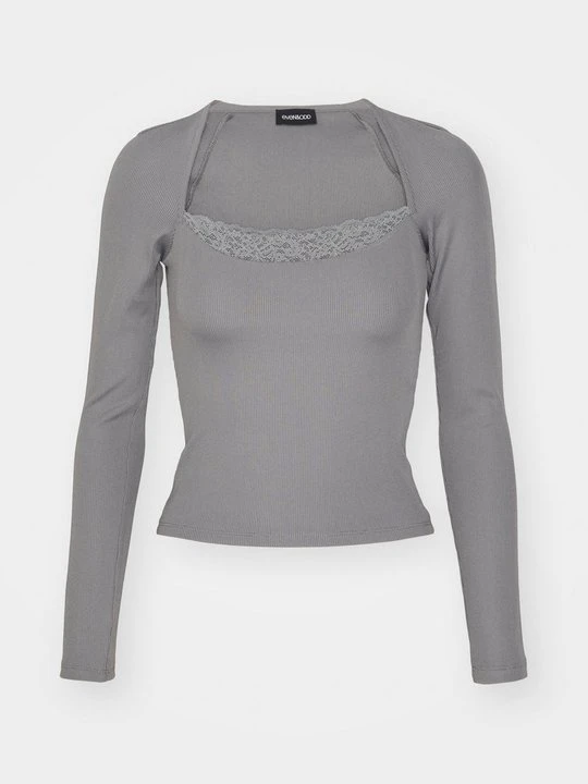 Zdjęcie produktu Bluzka z długim rękawem Even&Odd By Zalando ciemnoszary