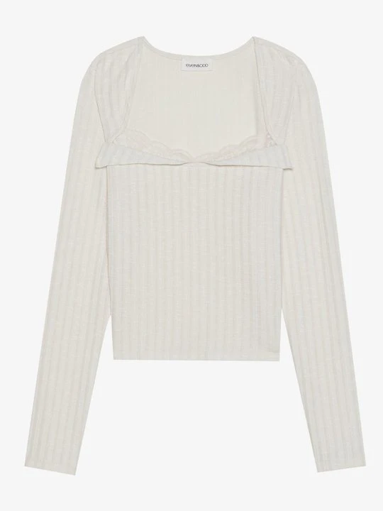 Zdjęcie produktu Bluzka z długim rękawem Even&Odd By Zalando mleczny