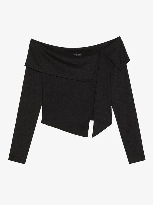 Zdjęcie produktu Bluzka z długim rękawem Even&Odd By Zalando czarny