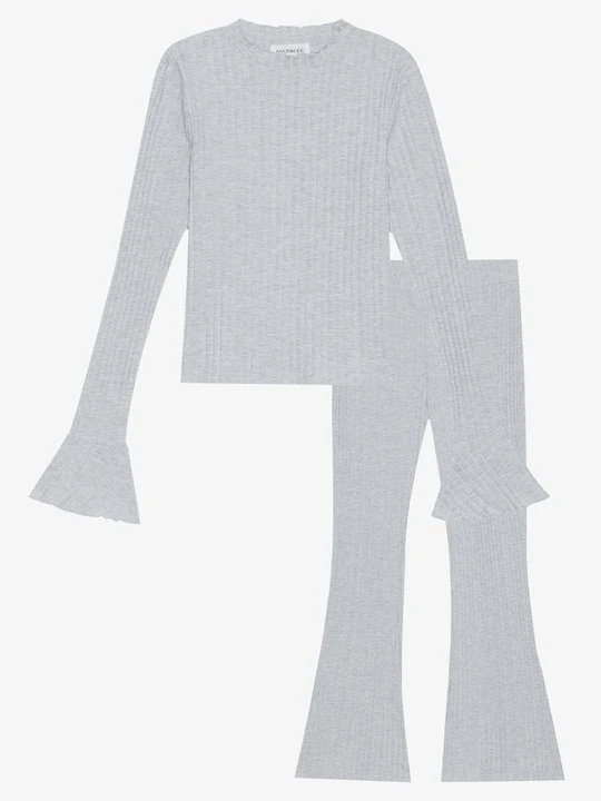 Zdjęcie produktu Bluzka z długim rękawem Even&Odd By Zalando jasnoszary melanż
