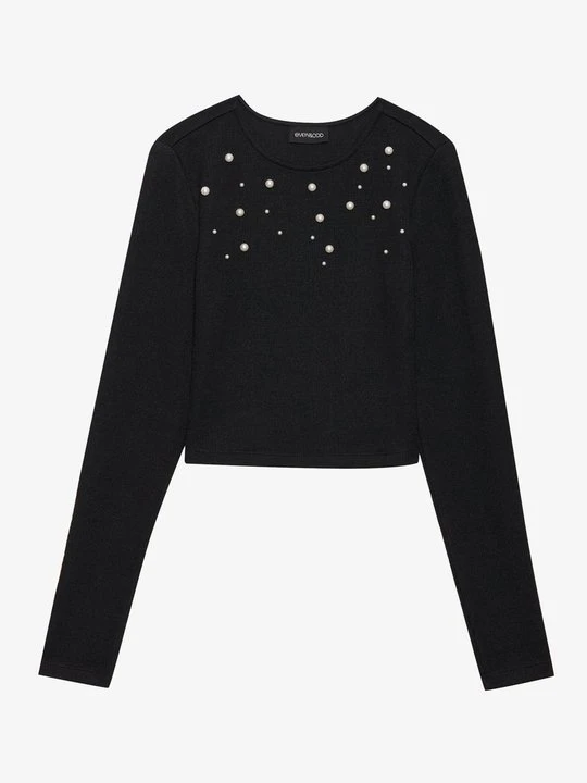 Zdjęcie produktu Bluzka z długim rękawem Even&Odd By Zalando czarny