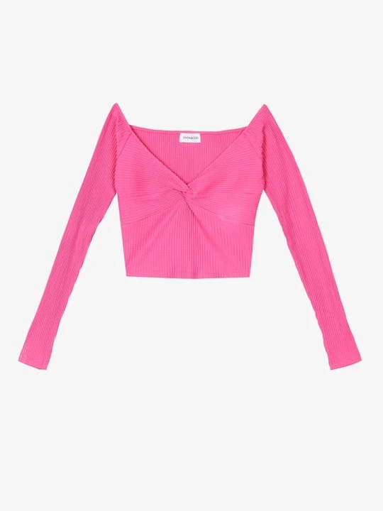 Zdjęcie produktu Bluzka z długim rękawem Even&Odd By Zalando różowy