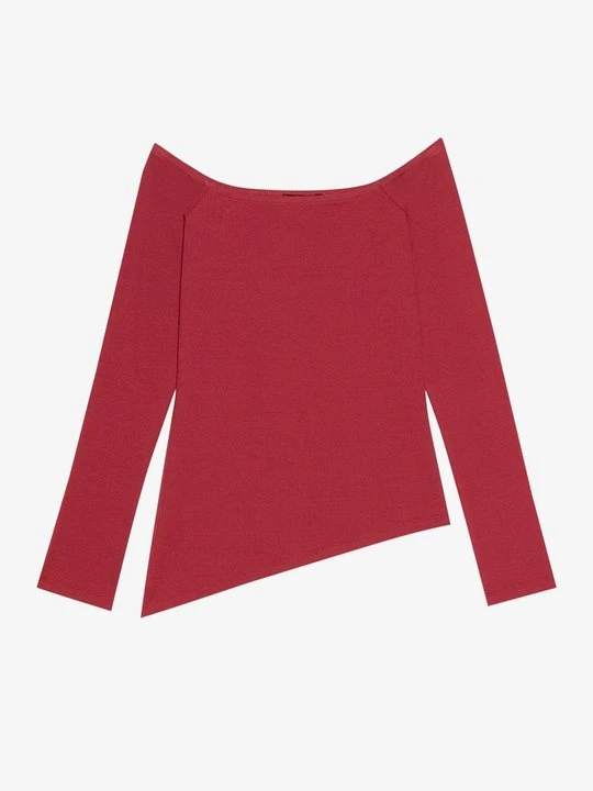 Zdjęcie produktu Bluzka z długim rękawem Even&Odd By Zalando bordowy