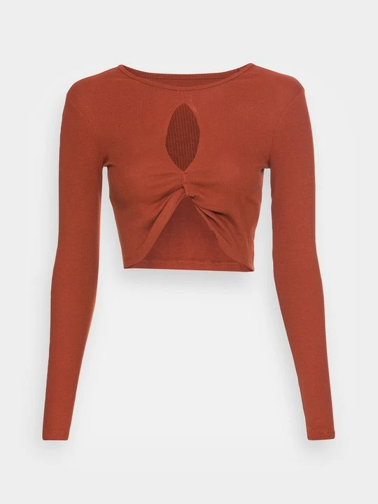 Zdjęcie produktu Bluzka z długim rękawem Even&Odd By Zalando brązowy