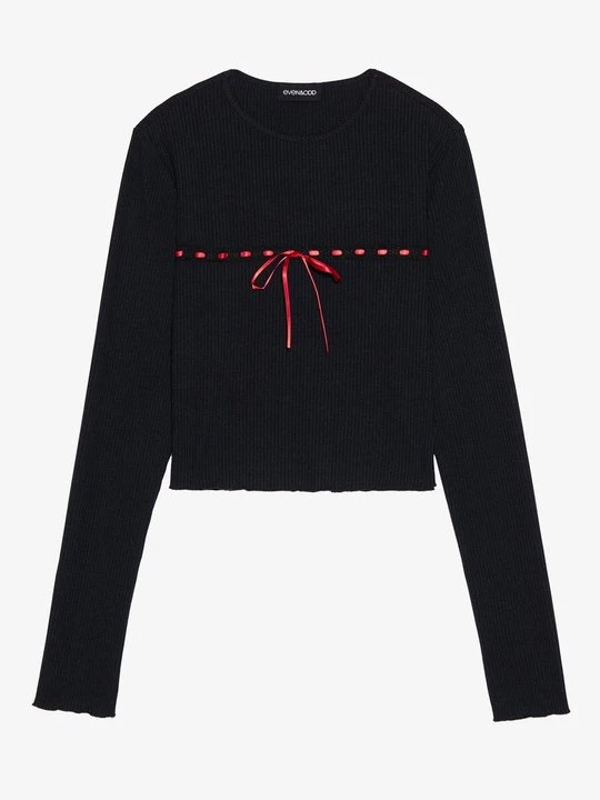 Zdjęcie produktu Bluzka z długim rękawem Even&Odd By Zalando czarny